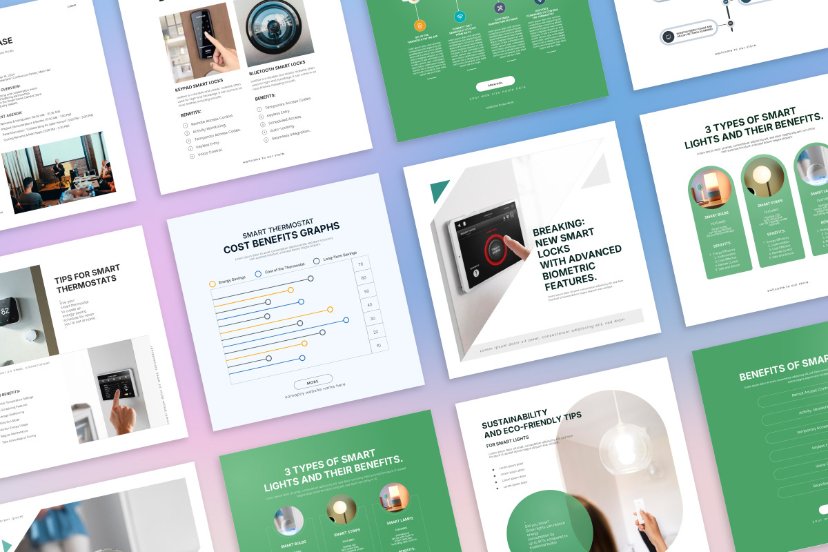 Smart Home Device Social Marketing, a Social Media Template by thedesignsource (Photo 4 of 4)