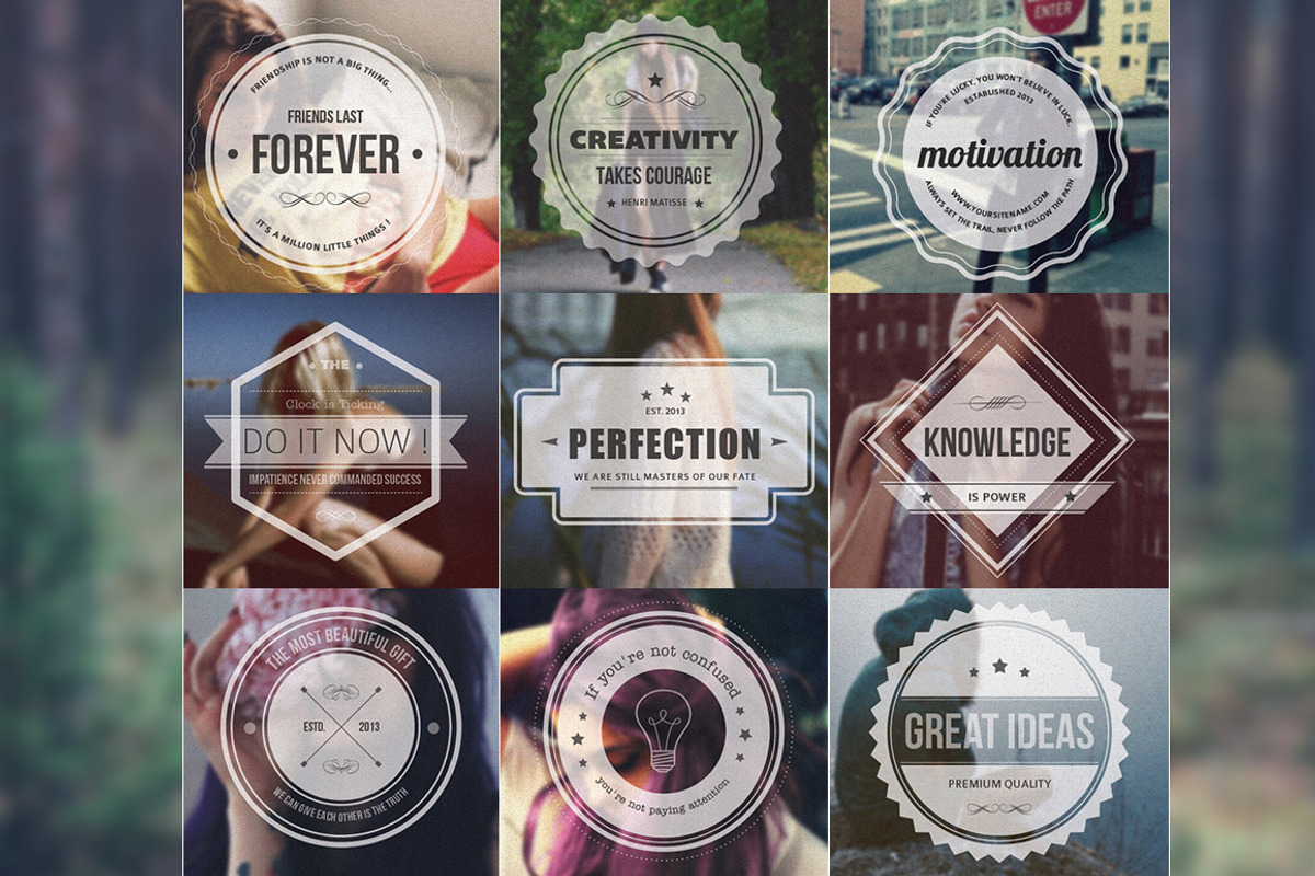 70% OFF - Badges & Insignia Bundle, an Object Graphic by WellMadePixel (Photo 5 of 9)