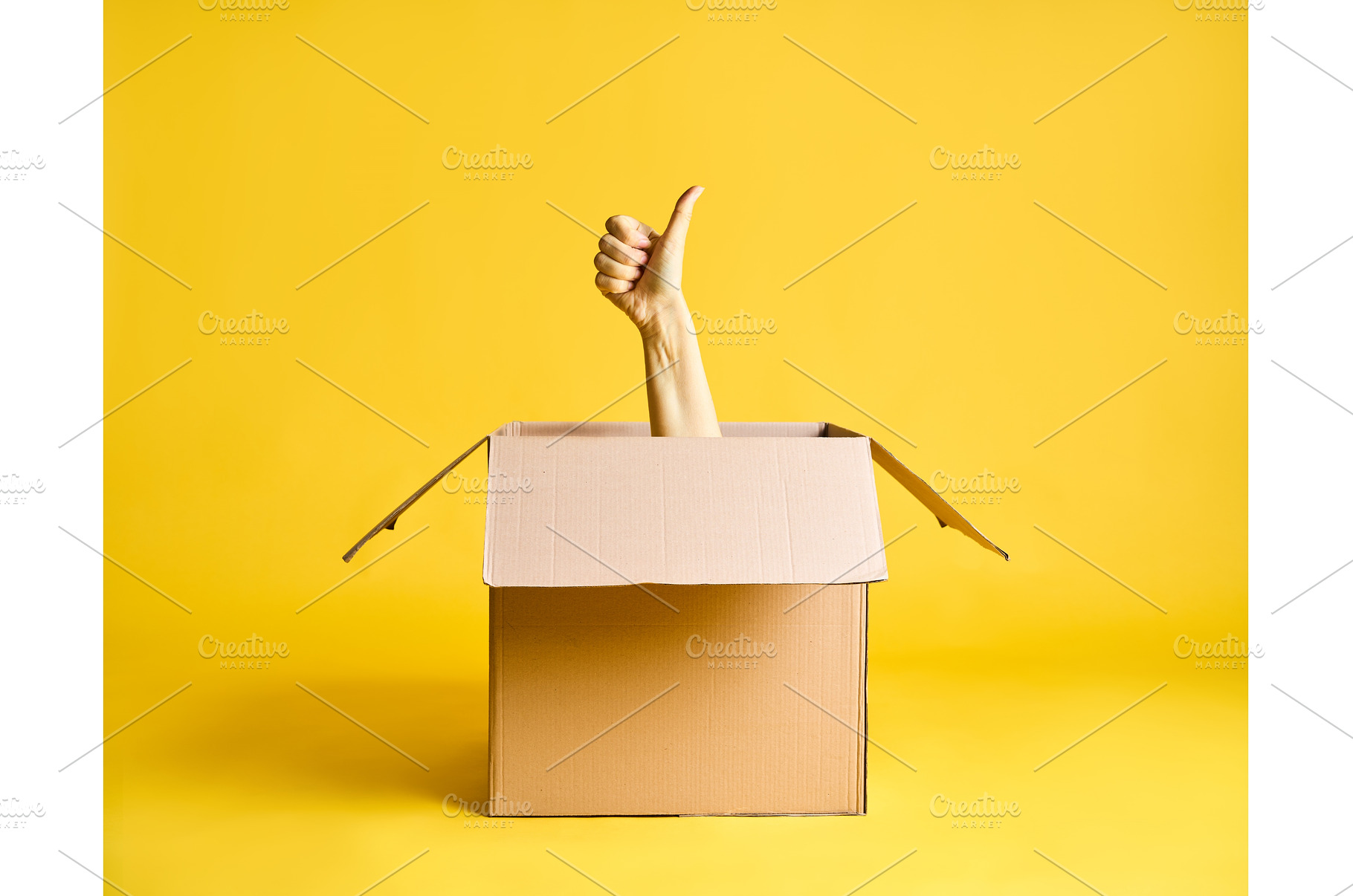 Thumbs up hand gesture from, an Abstract Photo by Gladkov photography