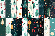 20 Seamless Christmas Time Patterns, a Pattern Graphic by Nordic Design (Thumbnail 4 of 9)