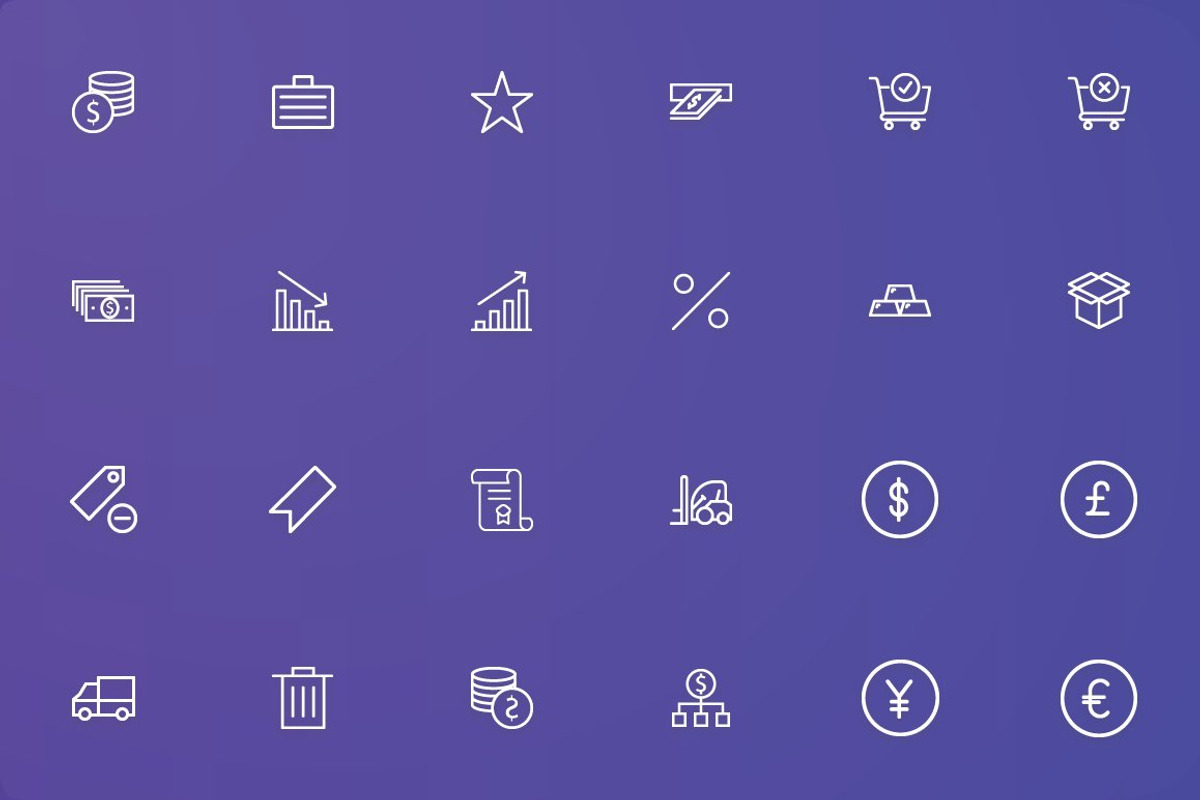 Shopping - Finance & Commerce Icons, an Outline Icon by FlatLineIcons (Photo 5 of 6)