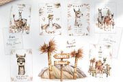Cute Llama & Guanaco Watercolor Set, an Animal Illustration by Ann Art Houze (Thumbnail 6 of 10)