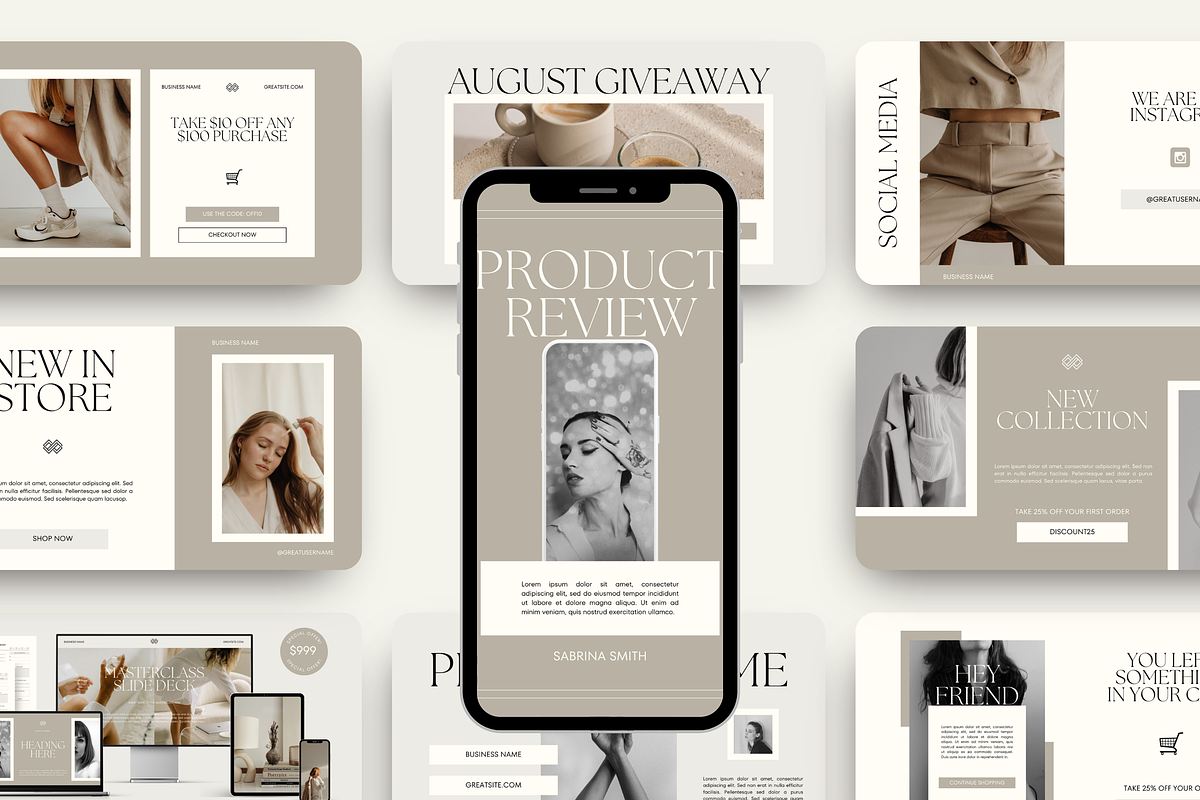 Email Marketing Newsletter Template, an Email Template by Branding Babe Co. (Photo 8 of 9)