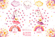 Unicorns Life. Watercolor collection, an Animal Illustration by UlitkaStudio (Thumbnail 3 of 29)