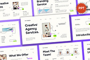 Cream Agency Services PPT, a Presentation Template by Aiyari Graphic (Thumbnail 1 of 5)