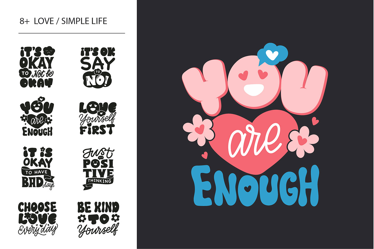 Handwritten Motivational Quote Set, an Object Graphic by Lettering_Logo (Photo 4 of 16)