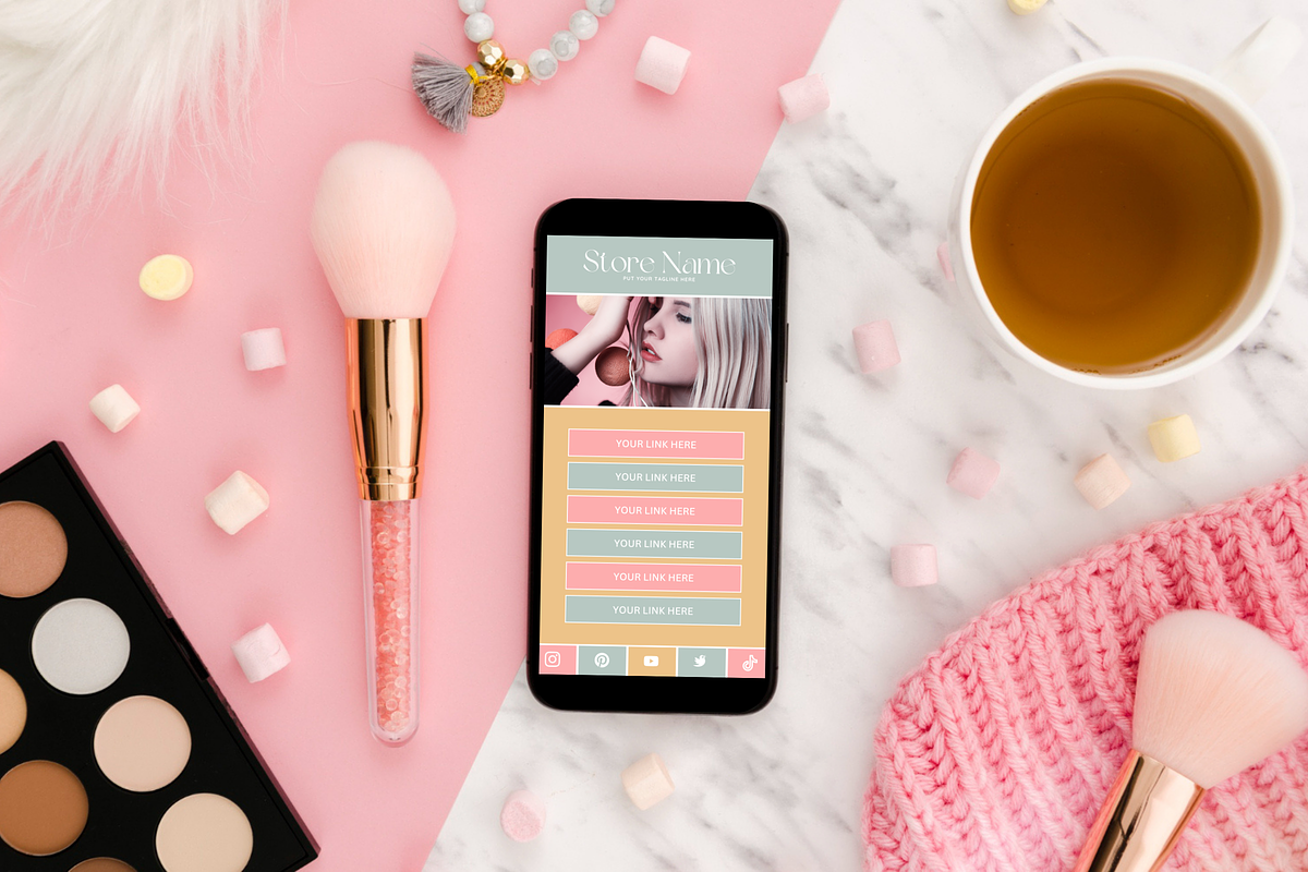 Pastel Link in Bio Template, a Landing Page Template by SunshineStudioBoutique (Photo 8 of 9)