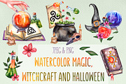 Magic, witchcraft, and Halloween, an Education Illustration by Olha's watercolor (Thumbnail 1 of 19)