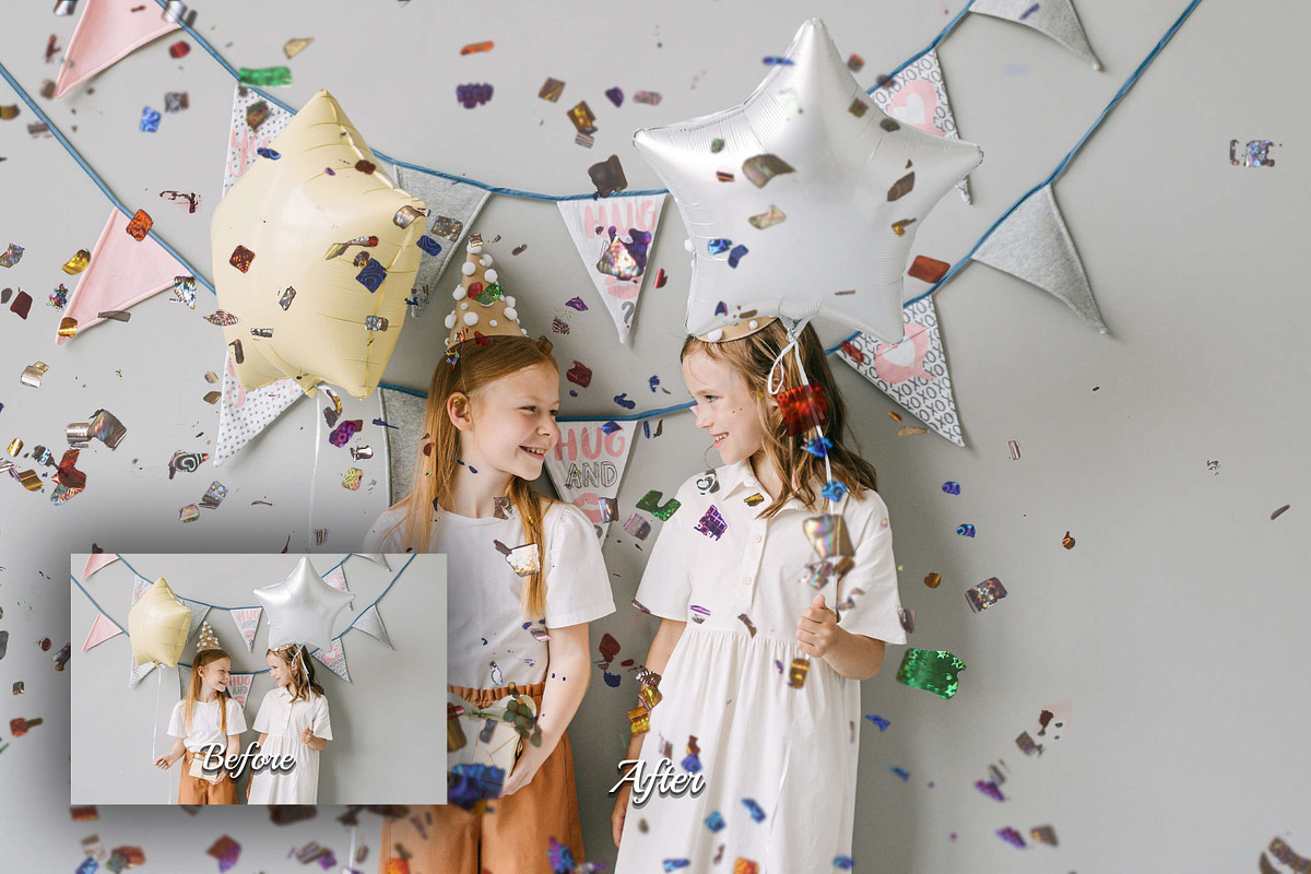 60 Realistic Party Confetti Overlays, an Object Graphic by 3Motional (Photo 14 of 14)