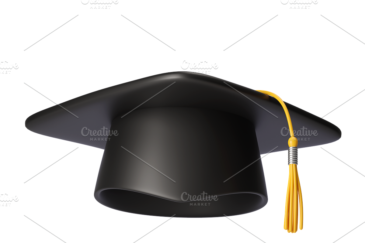 3D Graduation cap icons, an Object 3D Model by Hannet (Photo 6 of 7)