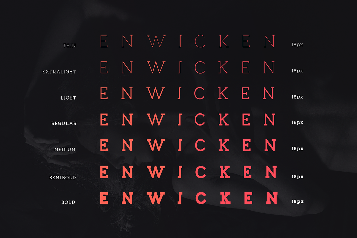 Enwicken Slab-Serif Typeface, a Slab Serif Font by Foxtype (Photo 3 of 10)
