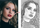 (50% off) Sketch Oil Paint Action, an Action Add-On by Linspace (Thumbnail 5 of 10)