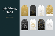 Gold line Christmas set, an Illustration by Fay_Francevna (Thumbnail 5 of 5)