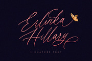 Erlinka Hillary - Signature Font, a Script Font by Letterhend Studio (Thumbnail 1 of 10)