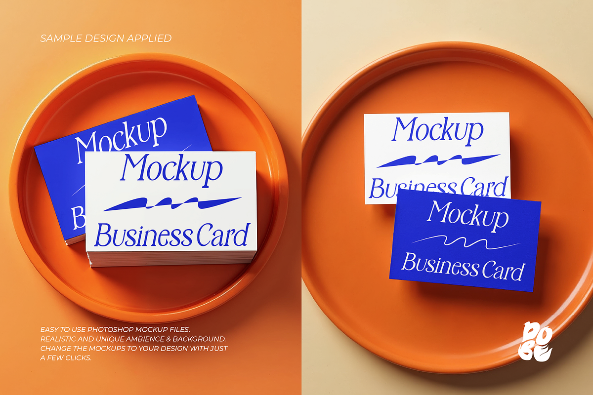 FnB Card Mockup Set - Vol 2, a Merchandise Mockup by DOBE Studio (Photo 2 of 5)