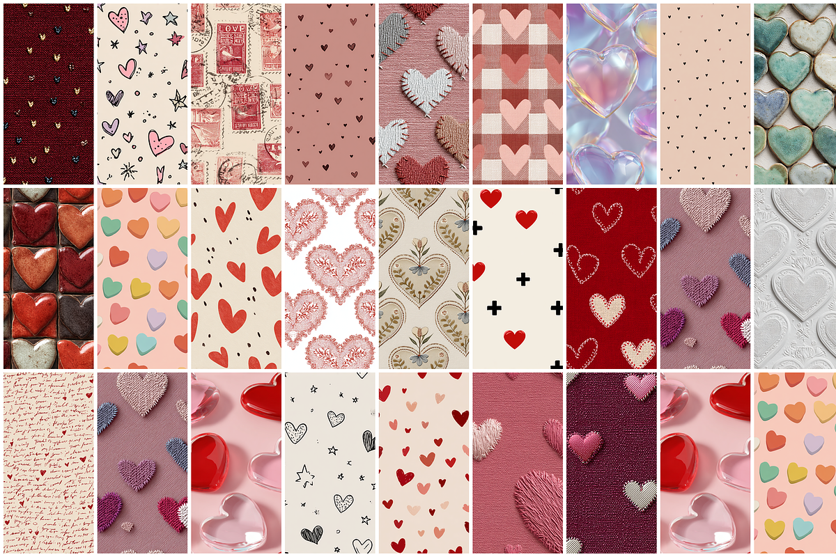 110 Valentines Day Seamless Patterns, a Pattern Graphic by mkStudioLab (Photo 4 of 5)