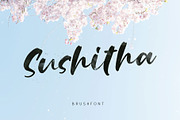 Sushitha, a Script Font by alit design (Thumbnail 1 of 11)