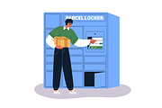 People use ordering kiosks set, a Technology Illustration by Good Studio (Thumbnail 4 of 9)