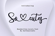 Socutes, a Handwritten Font by Sulthan Studio (Thumbnail 1 of 9)