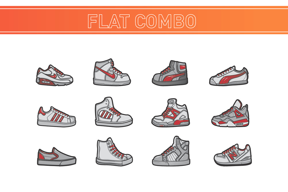 12 VECTORS SNEAKERS, an Illustration by MAX TOOLBOX (Photo 6 of 8)