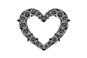 Floral Heart Wreath SVG Bundle, an Illustration by Gaye Art (Thumbnail 19 of 31)