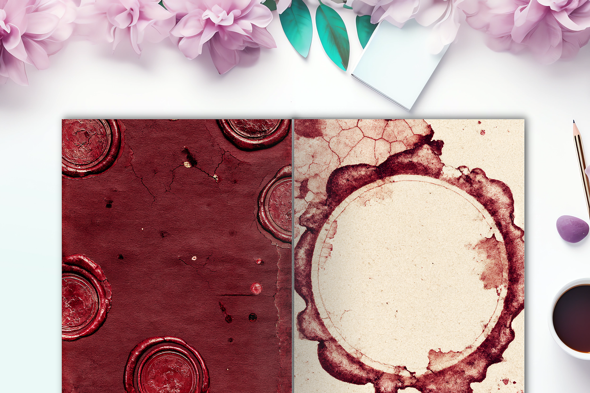 Dark Academia Junk Journal Kit, a Brochure Template by LA Design (Photo 9 of 10)