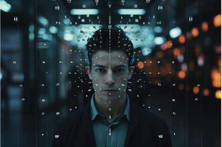 Automated Face detection analyze, a Technology Photo by Ylivdesign