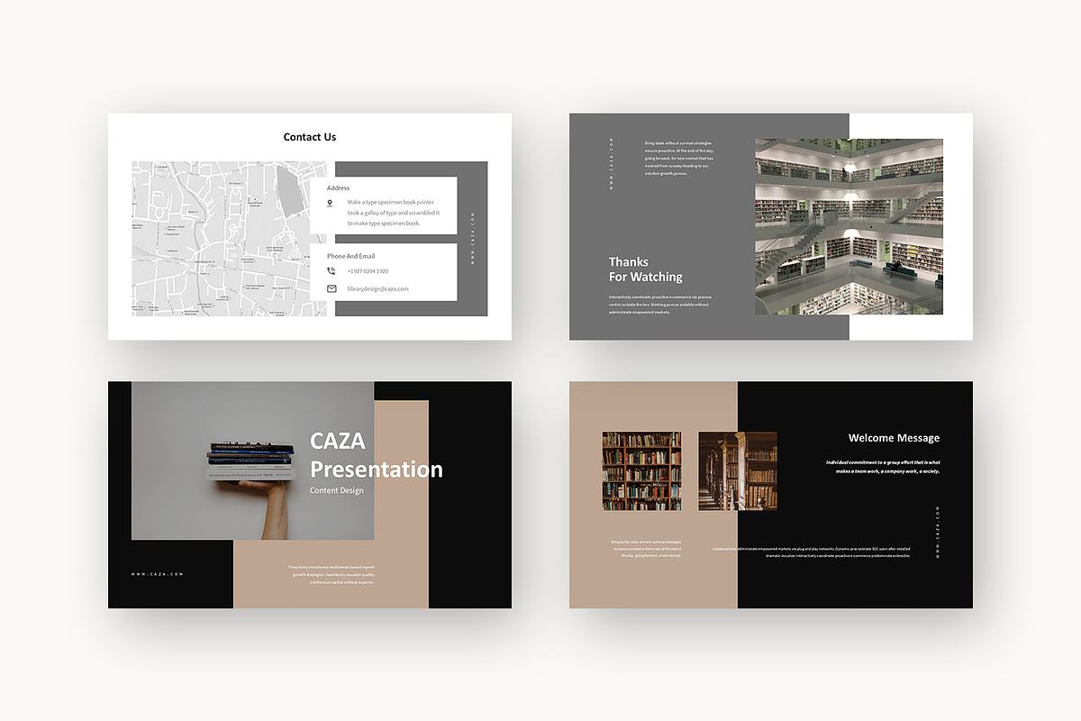 Caza : Library Design Keynote, a Presentation Template by Punkl Camp (Photo 9 of 16)