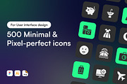 Premium Solid & Stroke Icons Bundle, a Solid Icon by graphypix (Thumbnail 1 of 6)