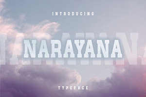 Narayana - Display Typeface Font