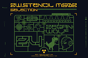 Z.W Stencil, a Sans Serif Font by inumocca_type (Thumbnail 2 of 13)