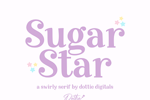 Sugar Star Font – Handwritten Serif