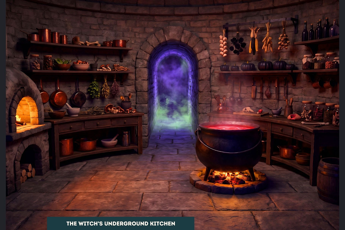 100 Halloween RPG Backdrops, a Seasonal Illustration by ThatsDesignArt (Photo 11 of 19)