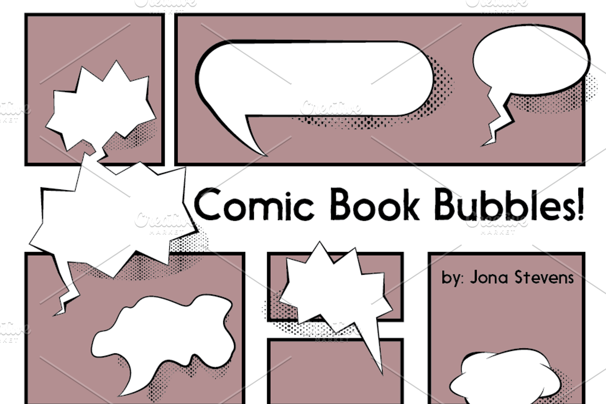 Comic Book Bubbles, a Graphic by jona.stevens (Photo 1 of 4)