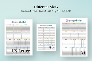 Editable Cleaning Schedule Printable