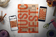 Indie Music Flyer Set, a Flyer Template by The Good Store (Thumbnail 1 of 2)