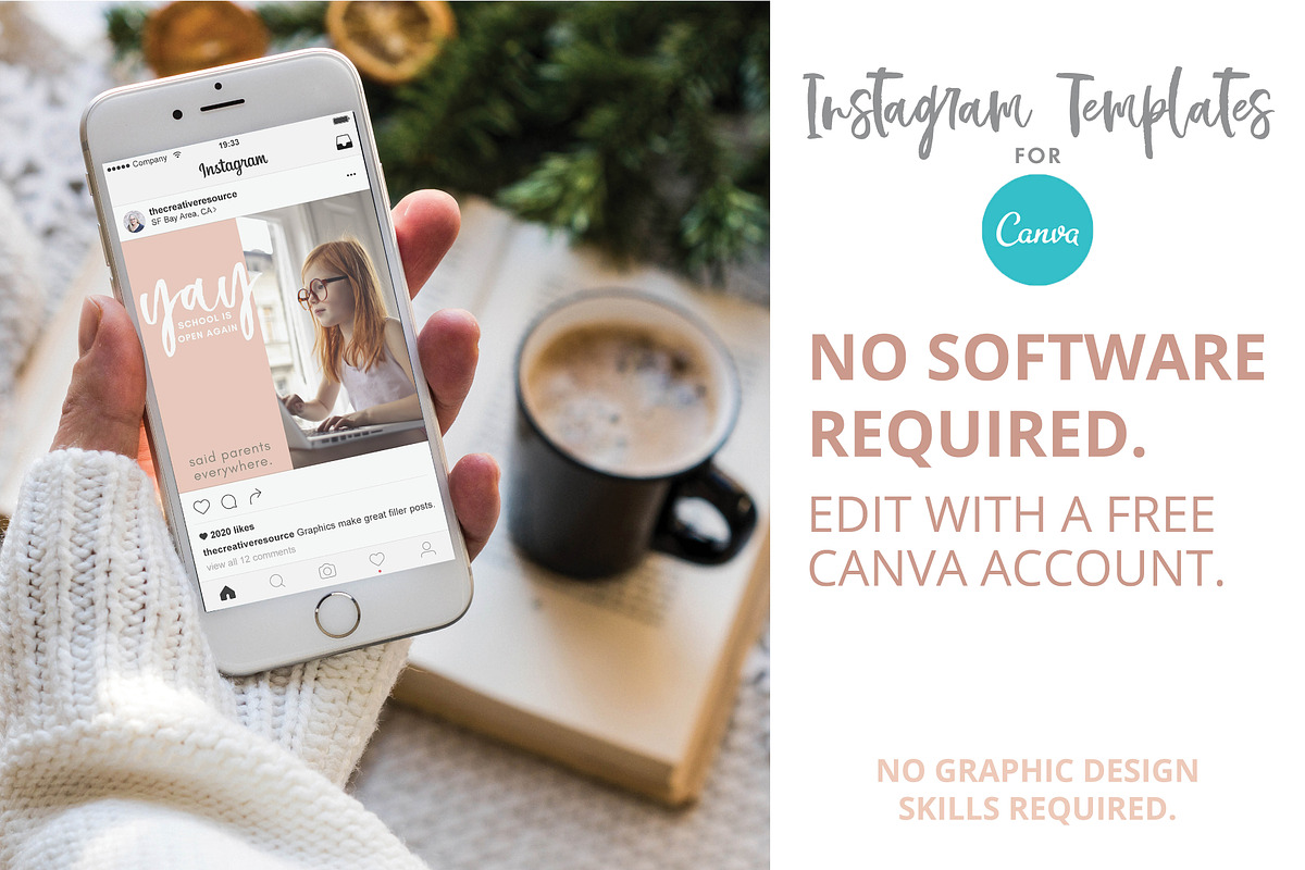 Canva Template Blush Bundle, a Social Media Template by Nancy Ingersoll (Photo 7 of 8)