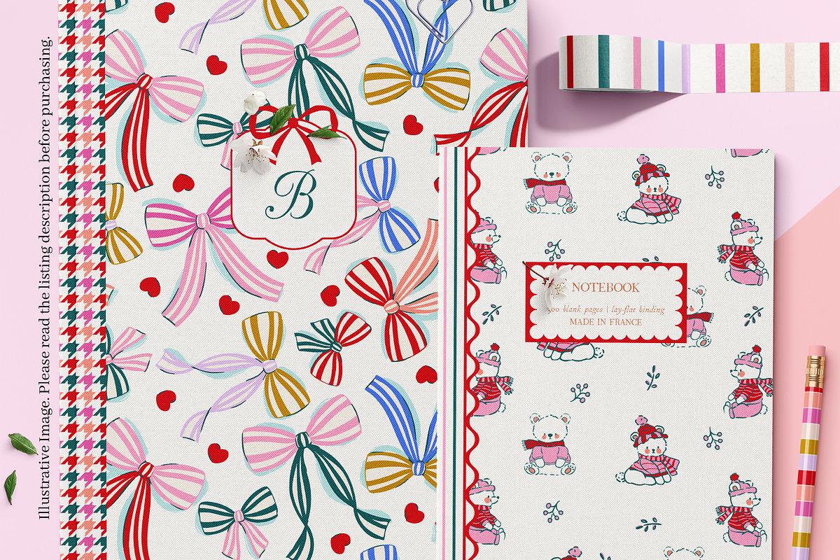 Colorful Bows Seamless Pattern, a Pattern Graphic by MuseBloomDesigns (Photo 7 of 8)