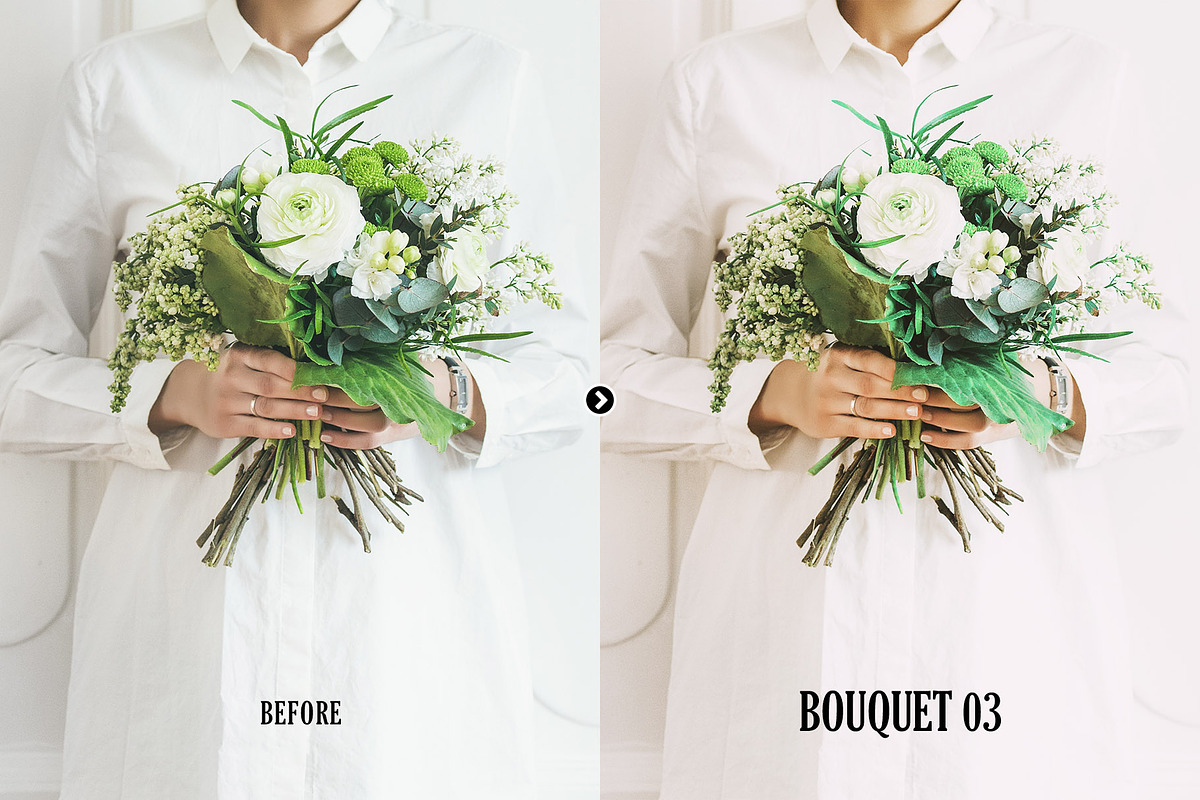 Bouquet Wedding Photoshop Actions, an Action Add-On by FilterAtelier (Photo 4 of 9)