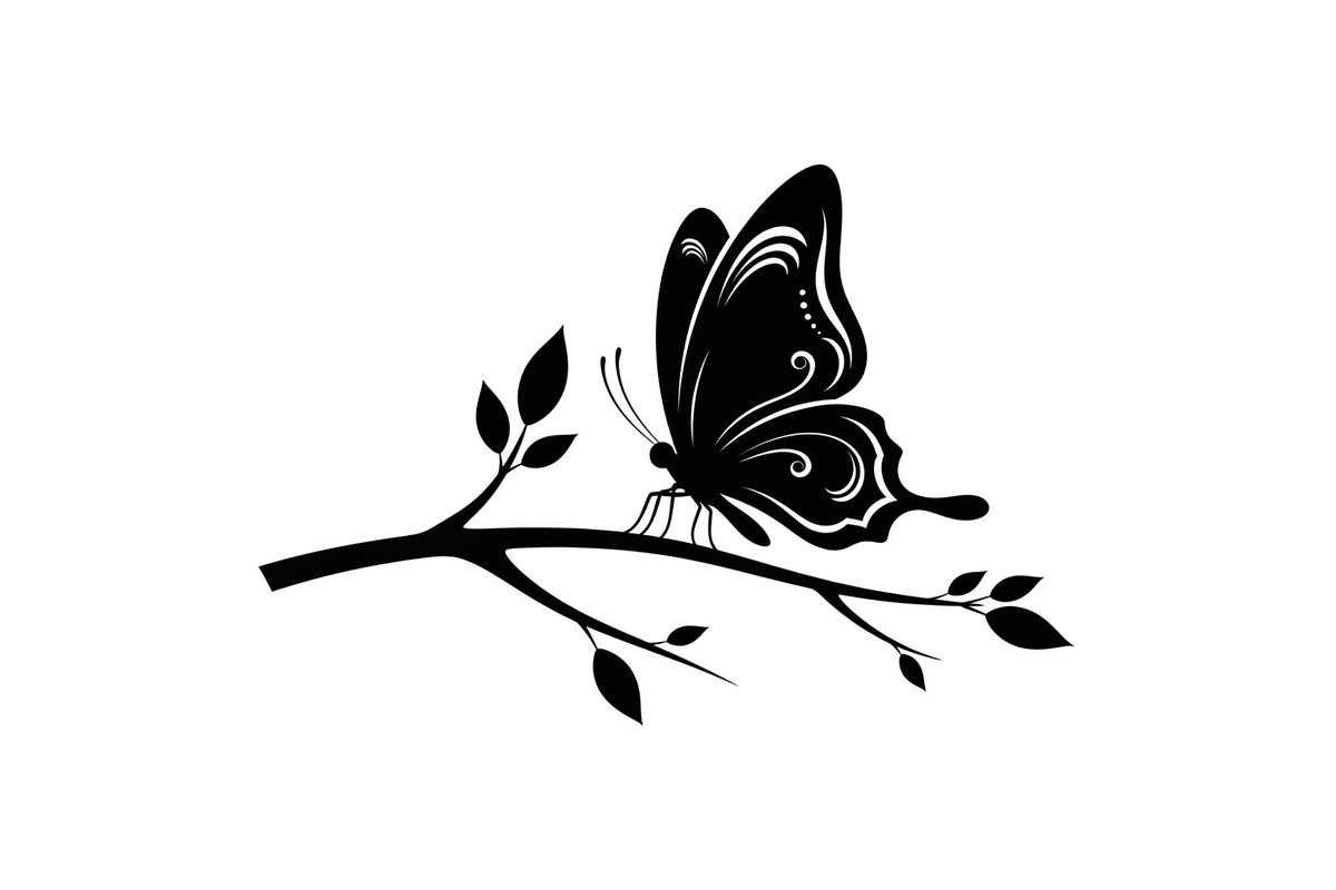 Butterfly Branch SVG Bundle, an Illustration by Creativeshirt (Photo 9 of 31)