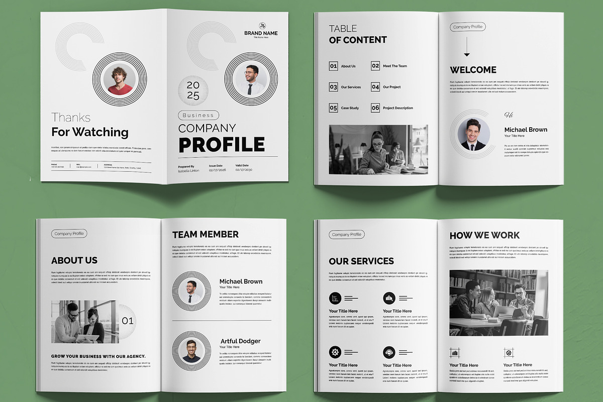 Company Profile Design, a Brochure Template by MightyDesign (Photo 1 of 6)