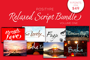 Positype Relaxed Script Bundle Vol 1