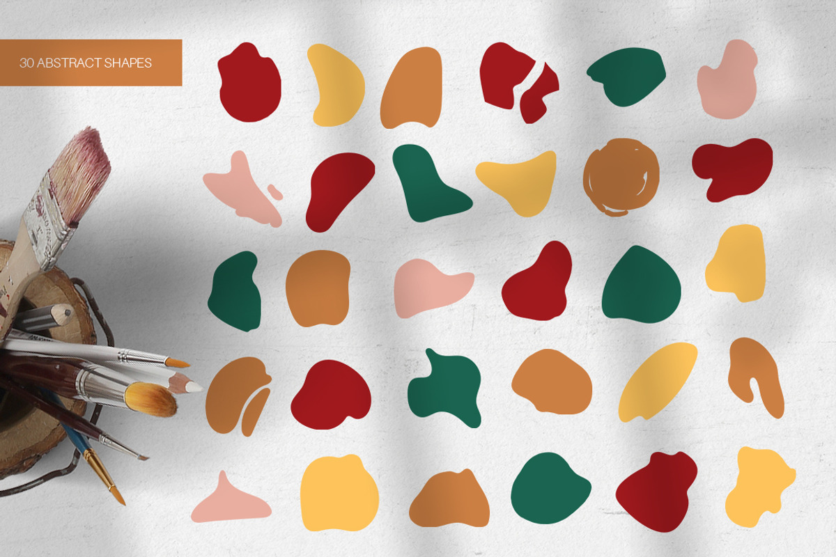 Abstract set. Autumn collection!, an Object Graphic by Ivanna-Ivashka (Photo 4 of 11)