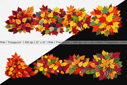 Autumn Leaves Clipart, a Graphic by Artnoy (Thumbnail 2 of 5)