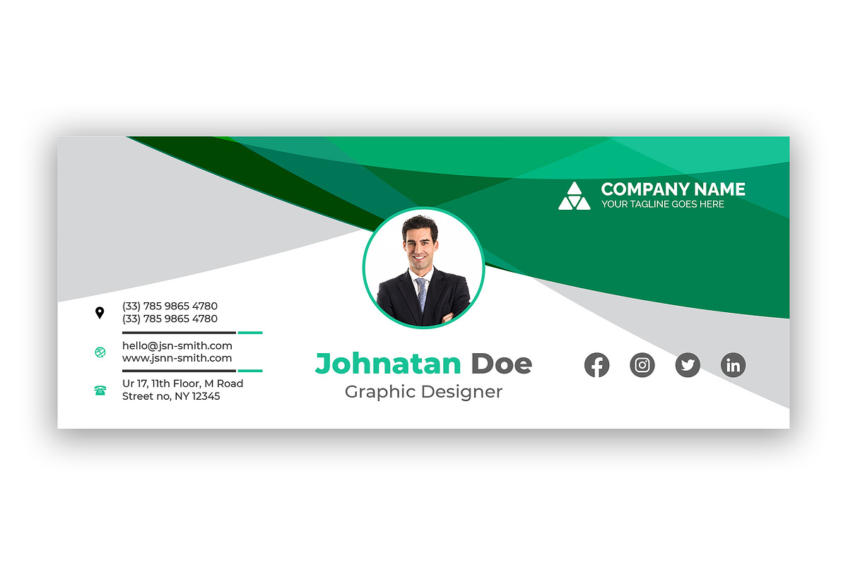 Email Signatures Pack, an Email Template by Curve Design (Photo 7 of 9)