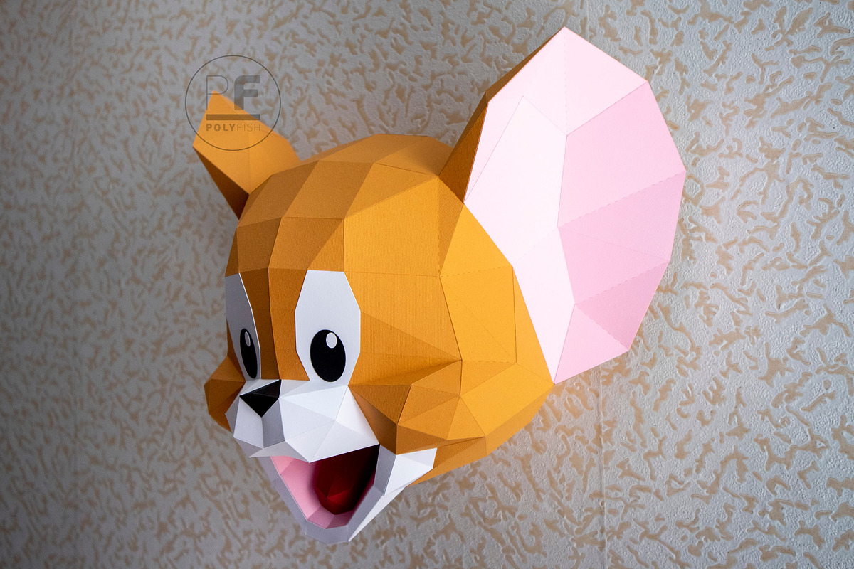 DIY Tom and Jerry 3D model template preview 5