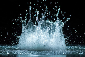 Real water splash explosion captured, a Photo by Iftikhar Alam