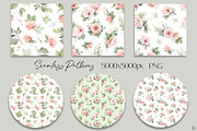 Dusty Pink & Green Watercolor, an Object Illustration by Elena Medvedeva (Thumbnail 8 of 10)