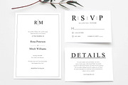 Clean Wedding Invitation Set, a Templates & Theme by DevineWedding (Thumbnail 1 of 5)