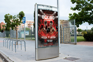 Boxing Fight Flyer Template